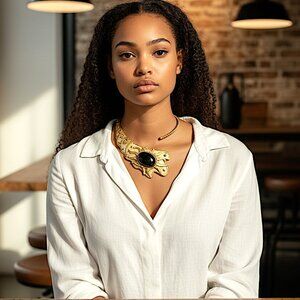 Huge Vintage Statement Collar Necklace